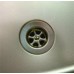 Sink Drain waste 1 1/4 28mm Stainless steel top 90° c/w plug Caravan SC423A